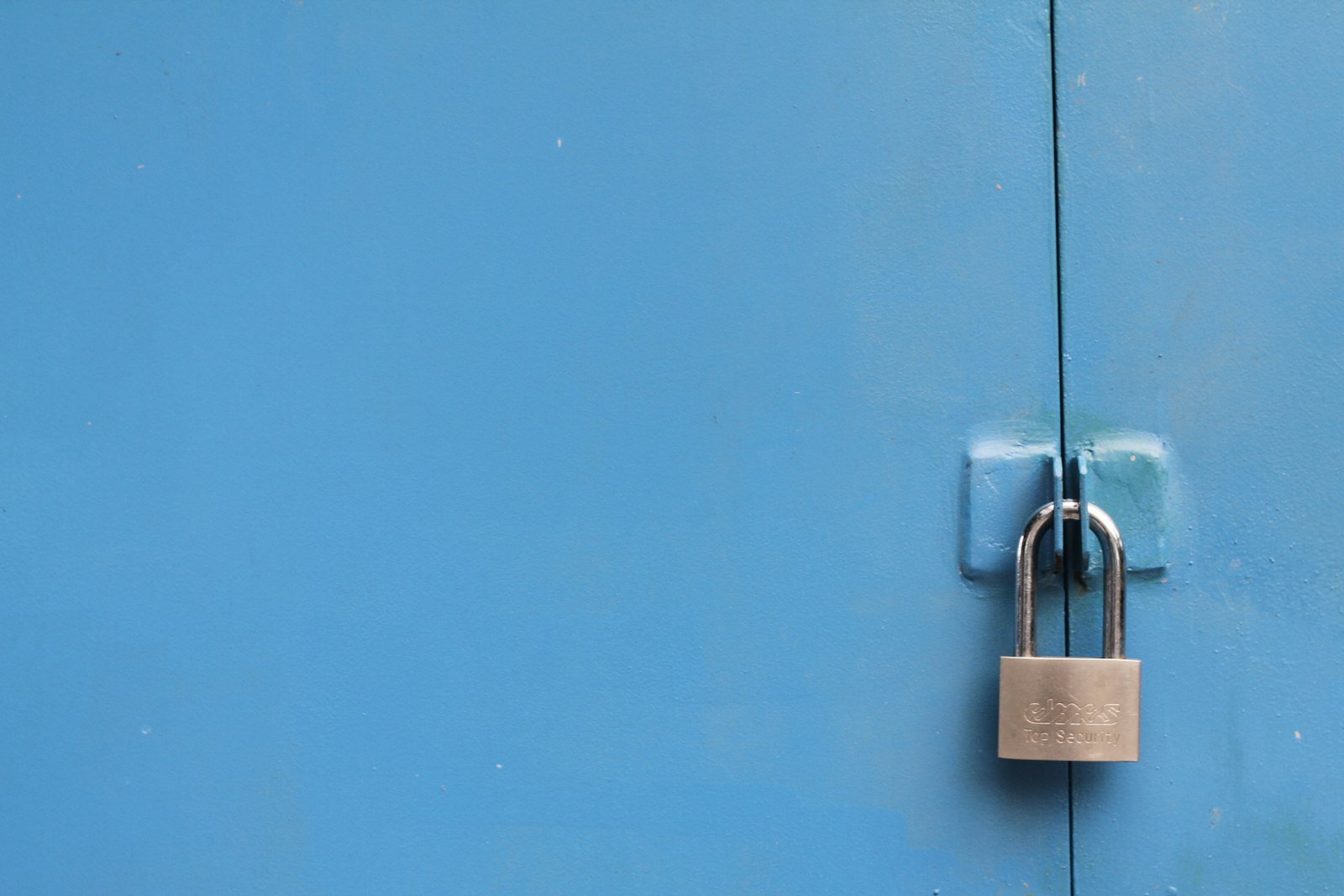 Silver padlock representing confidentiality