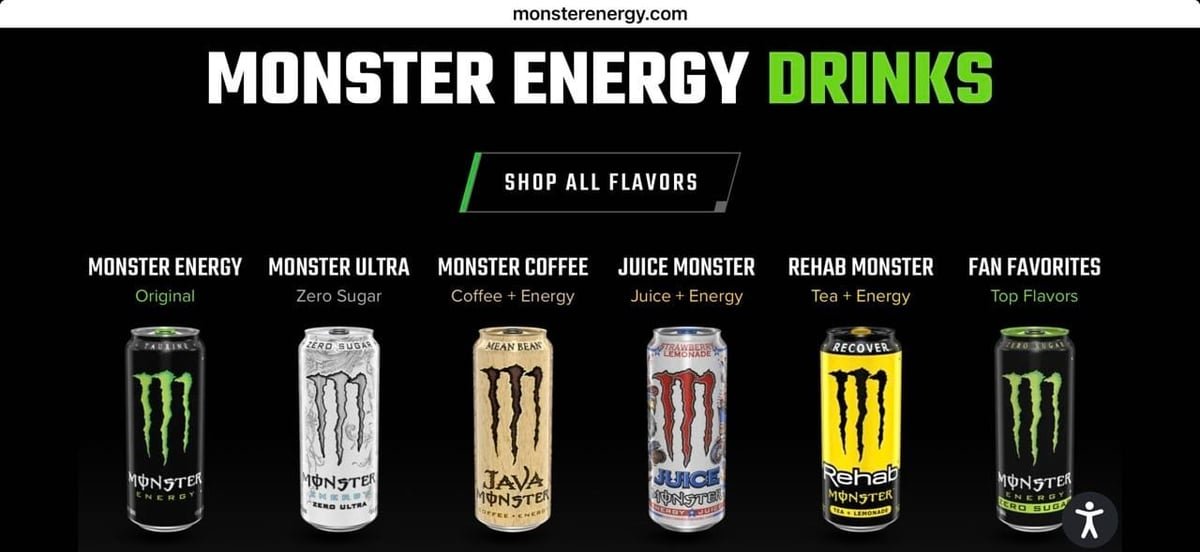 Monster Energy website