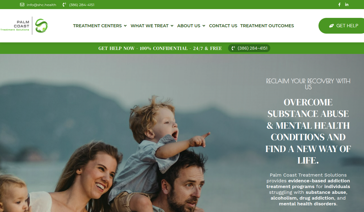 Palm Coast Treatment Solutions website